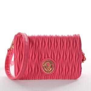 Valentino Orlandi Pink Quilted Crossbody Bag